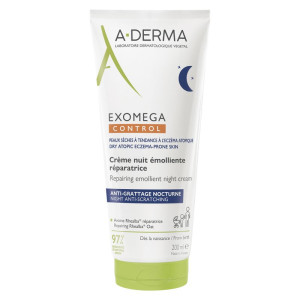 A-Derma Exomega Control Crème Nuit Émolliente Réparatrice Anti-grattage Nocturne 200 ML