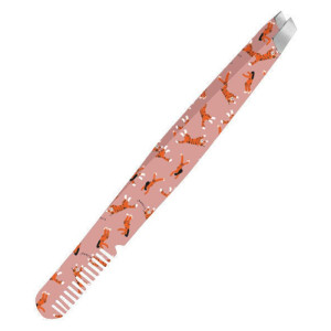 FLER Eyebrow Tweezer With Comb Tigers