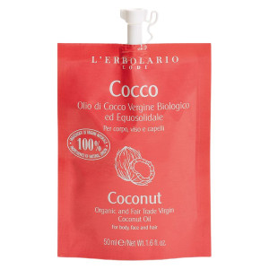 L'Erbolario Cocco Olio Di Cocco Vergine Biologico Ed Equosolidale 50 ML