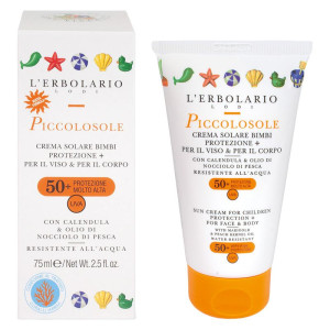 L'Erbolario Piccolosole Crema Solare Bimbi Viso & Corpo Spf 50+ 75 ML