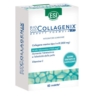 ESI Bio Collagenix Beauty Formula Lift Integratore Alimentare Azione Idratante Ed Elaticizzante Ovalette 60 PZ