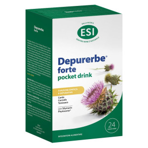 ESI Depurerbe Forte Compresse Funzione Epatica E Depurativa Integratore Alimentare Pocket Drink 24 PZ