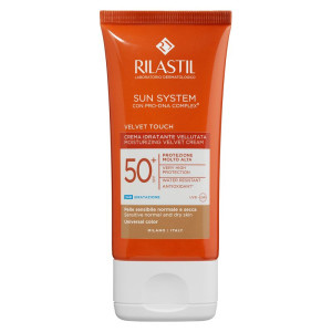 RILASTIL Sun System Velvet Touch Crema Idratante Vellutata Spf 50+ Universal Color 50 ML
