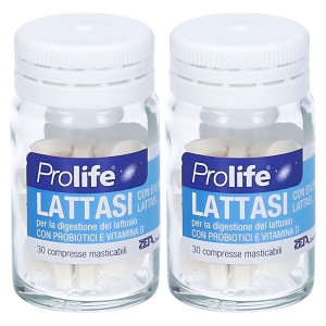 PROLIFE Lattasi Integratore Alimentare Compresse Masticabili 60 PZ (2 DA 30 PZ)
