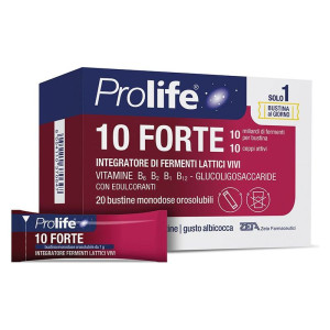 PROLIFE 10 Forte Integratore Di Fermenti Lattici Vivi Bustine Monodose Orolosolubili 20 PZ