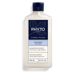 PHYTO Douceur Shampooing Douceur Tous Cheveux, Usage Fréquent 500 ML