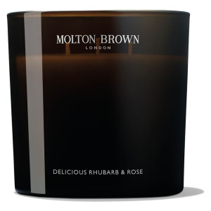 MOLTON BROWN Delicious Rhubarb & Rose Three Wick Candle