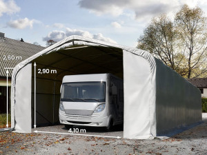TOOLPORT 6x12m Zeltgarage, PRIMEtex-Plane, grau, ohne Statik - (99496)