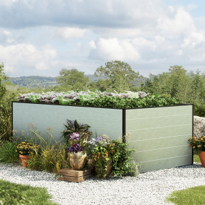 195 x 119 x 77 cm Hochbeet, Aluminium eloxiert - (GFPV00346)