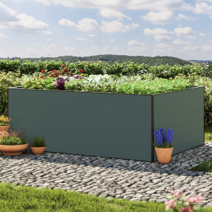 195 x 150 x 77 cm Hochbeet, Anthrazit - (GFPV00349)