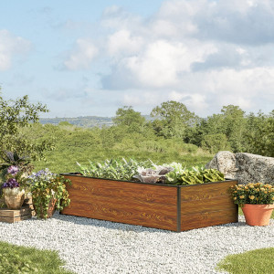 150 x 77 x 39 cm Hochbeet, Holzoptik - (GFPV00506)