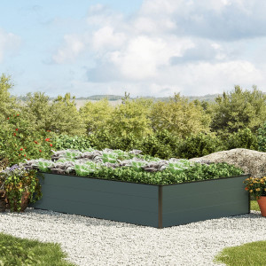 195 x 119 x 39 cm Hochbeet, Anthrazit - (GFPV00525)