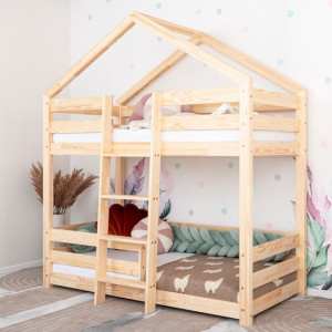 Hausbett-Etagenbett für Kinder Saja II 190x80
