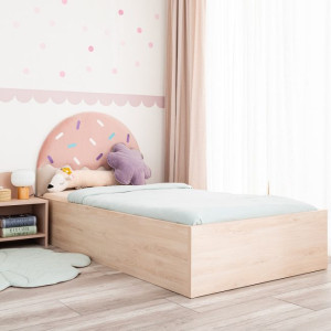Kinderbett, Polsterbett mit Bettkasten Konfetti 200x90