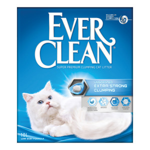 10 l Ever Clean® Extra Strong Clumping - oparfymerad kattsand