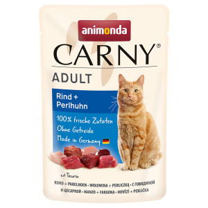 Megapakiet animonda Carny, 24 x 85 g - Wołowina i perliczka