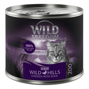 Wild Freedom Senior, Wild Hills – Kaczka i kurczak - 6 x 200 g