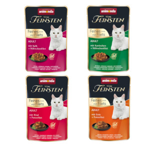 Pakiet mieszany animonda Vom Feinsten Adult Feine Vielfalt - Feine Vielfalt z filetami, 32 x 85 g
