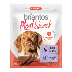 Briantos Meat Snacks, kaczka i królik, dla psów - Kaczka, 2 x 180 g