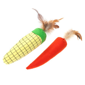 TIAKI zestaw zabawek dla kota Veggies, z kocimiętką - 2 szt. (zestaw)