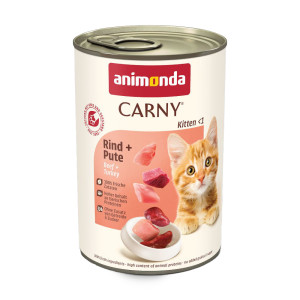Megapakiet animonda Carny Kitten, 24 x 400 g - Wołowina i indyk