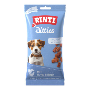 RINTI Bitties Puppy Kurczak - Kurczak z wołowiną, 75 g