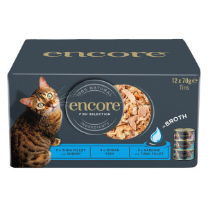 Encore, karma mokra w bulionie, 12 x 70 g - Wybór rybny