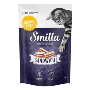Smilla Sandwich Snack, kurczak i dorsz - 3 x 100 g