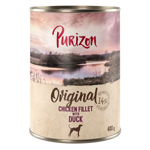 Purizon Original Adult, 6 x 400 g - NOWOŚĆ: filet z kurczaka z kaczką, marchwią i jeżynami