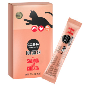 Korzystny pakiet Cosma DUO Cream, 24 x 14 g - Łosoś i kurczak