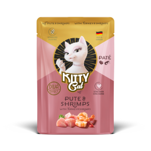 KITTY Cat Paté 6 x 85 g - Indyk i krewetki