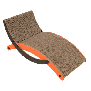 TIAKI leżak z tektury falistej dla kota - Dł. x szer. x wys.: 50 x 25 x 23,5 cm