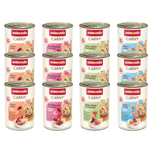 Korzystny pakiet animonda Carny Adult, 12 x 400 g - Pakiet Gourmet (4 smaki)