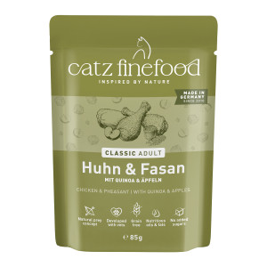 Korzystny pakiet catz finefood saszetki, 16 x 85 g - Kurczak i bażant
