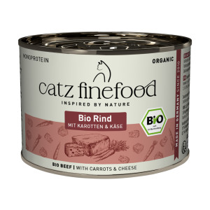 Korzystny pakiet catz finefood Bio, 24 x 200 g - Biowołowina