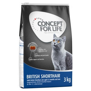 Concept for Life British Shorthair Adult - ulepszona receptura! - 3 kg