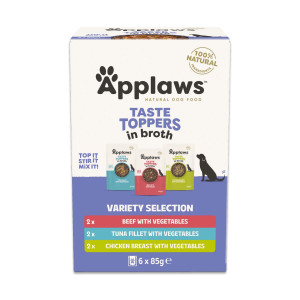 Applaws Taste Toppers 6 x 85 g - Zestaw próbny w bulionie