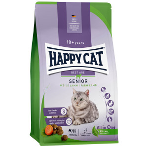 Happy Cat Senior, jagnięcina z pastwiska - 4 kg