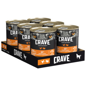 Crave Adult karma dla psa, 6 x 400 g - Kurczak i indyk