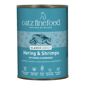 Korzystny pakiet catz finefood, 12 x 400 g - Śledź z krewetkami