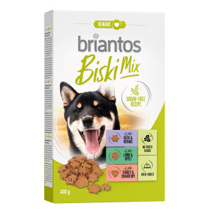 Briantos Biski Mix, bez zbóż - 2 x 400 g