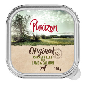 Purizon Original, 6 x 150 g - Filet z kurczaka z jagnięciną i łososiem
