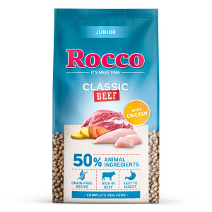 Rocco Junior Classic, wołowina z kurczakiem - 10 kg