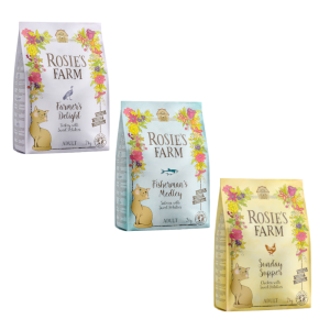 Pakiet mieszany Rosie's Farm Adult, 3 x 2 kg - Pakiet mieszany (kurczak, indyk, łosoś)