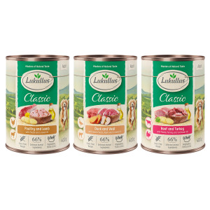 Mieszany pakiet próbny Lukullus Natural (bez zbóż) - W puszkach 6 x 400 g