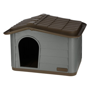 Kerbl Domek dla kota Paola Eco - Niebiesko-szary (dł. x szer. x wys.): 75 x 59 x 55 cm