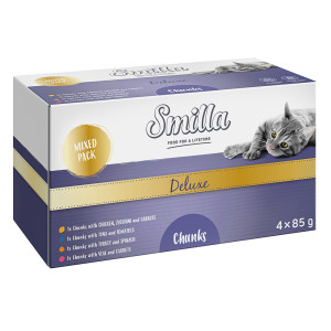 Smilla Deluxe kawałeczki w sosie, 12 x 85 g - Pakiet mieszany