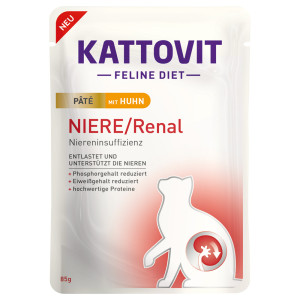 Korzystny pakiet Kattovit Renal Paté, 30 x 85 g - Kurczak