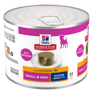 Hill's Science Plan Mature Small & Mini Mousse - Kurczak (12 x 200 g)