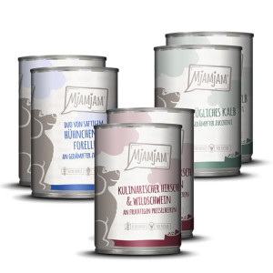 Korzystny pakiet MjAMjAM Adult, 24 x 400 g - Pakiet mieszany I (3 smaki)
